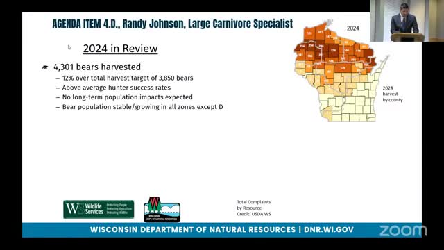 Wisconsin DNR reports record bear harvest of 4301 in 2023 amid rising conflict concerns