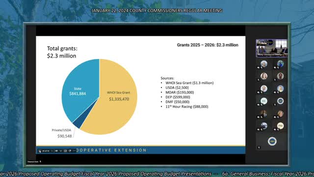 Barnstable County dredge program reports busy fall, higher revenues and year‑round operational constraints from permit timing