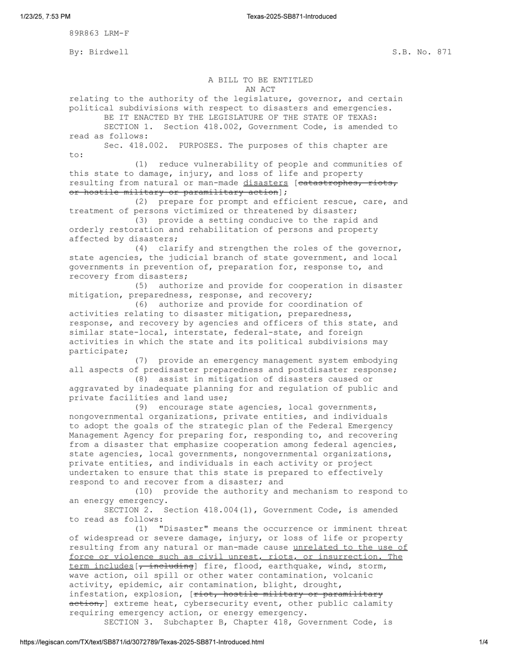Texas legislature gains emergency powers to regulate business operations during crises