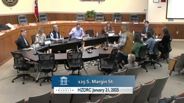 Design Review Committee backs in-kind porch repair but resists composite decking at 125 South Margin Street