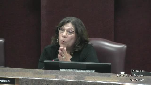 PSJA board approves superintendent contract extension, appoints assistant principal and reclassifies internal auditor; changes meeting schedule and adopts 2025‑