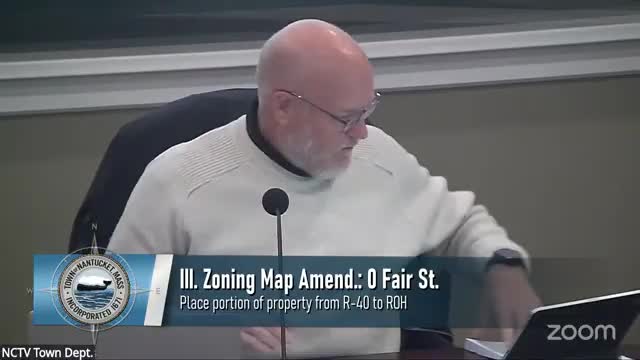 Planning Board forwards multiple rezones and housekeeping bylaw changes to Town Meeting with positive recommendations