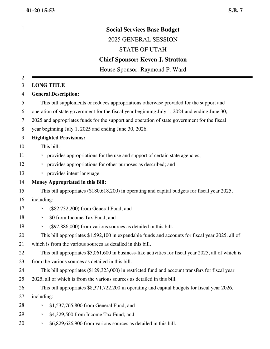 Utah Legislature allocates $206M for health services and public health improvement strategies