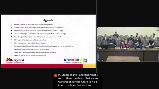 Maryland insurance regulator: homeowners market tightening, data call to probe ZIP-code trends