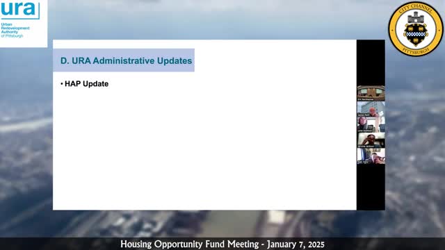 Housing Opportunity Fund advisory approves HAP as grant with 10-year deed restriction