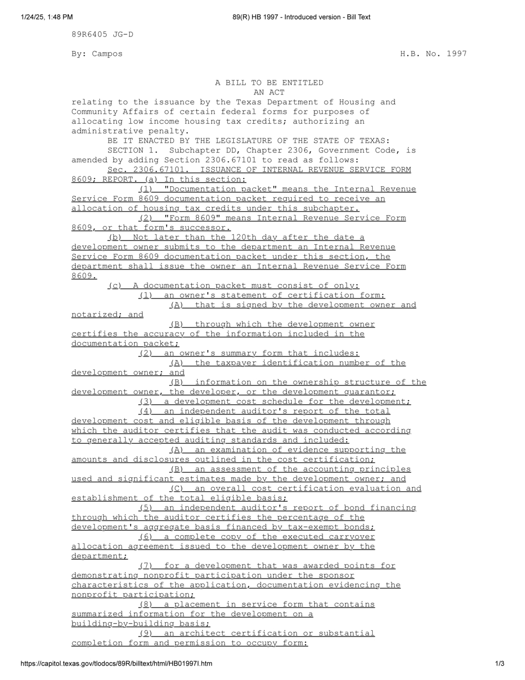 Texas Department of Housing outlines new requirements for low income housing tax credit applications