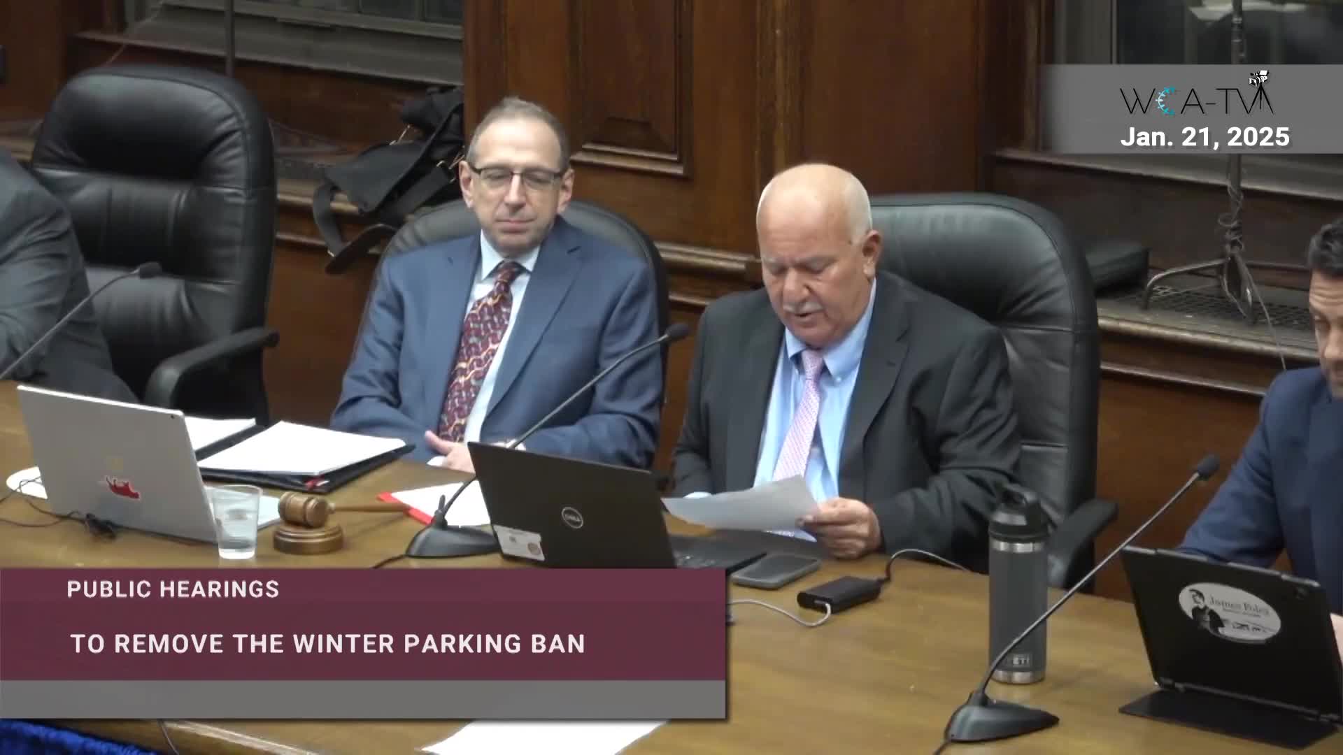 Watertown residents clash over winter parking ban at city council hearing