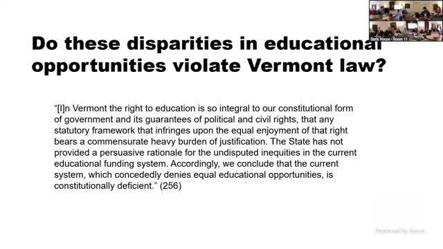 Vermont court affirms fundamental right to education amid local funding inequities