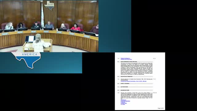 Planning commissioners approve final plats for Los Lomas phases 1 and 2