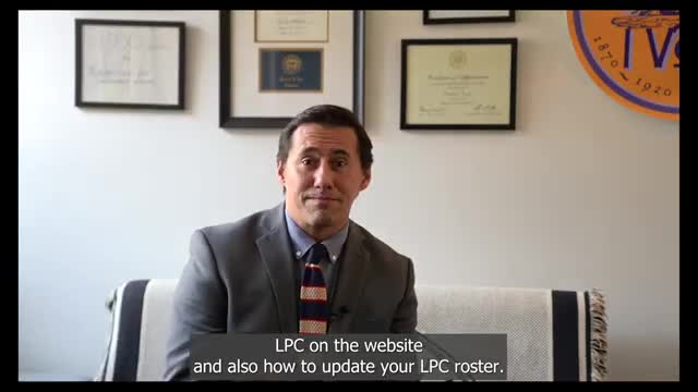 How to register for ULCT Legislative Policy Committee meetings and update member rosters