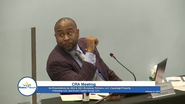 Votes at a glance: Riviera Beach CRA Jan. 22 actions include landscape contract and project consistency findings