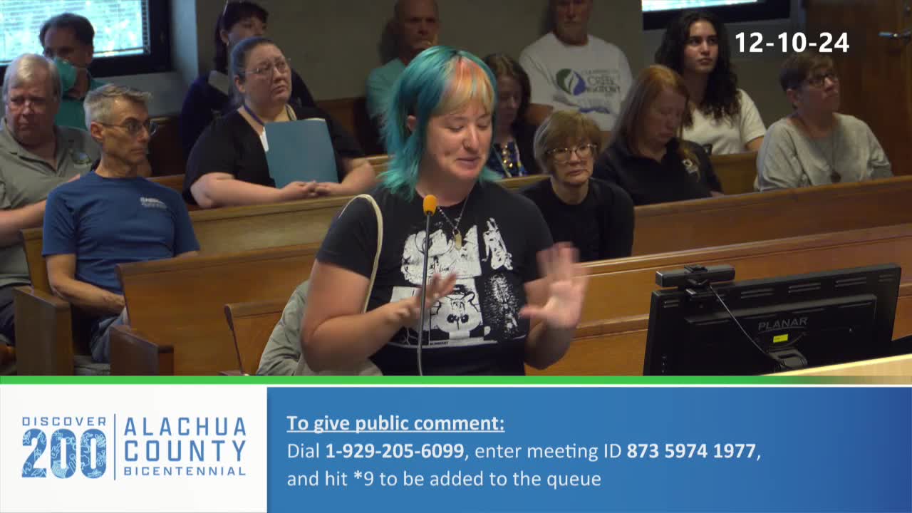 Alachua County residents demand action on animal care and landfill monitoring issues