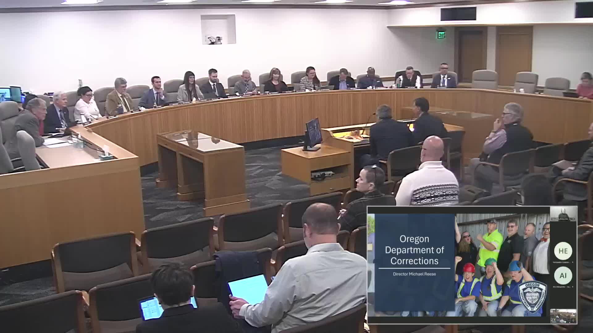 Oregon DOC tells judiciary committee prisons hold more than 12,000; staffing, aging population and modernization top concerns