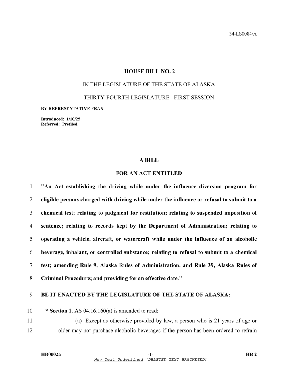 Alaska legislature mandates strict sentencing for repeat DUI offenders