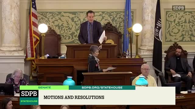 Senate adopts pages resolution, passes consent calendar and defers two bills