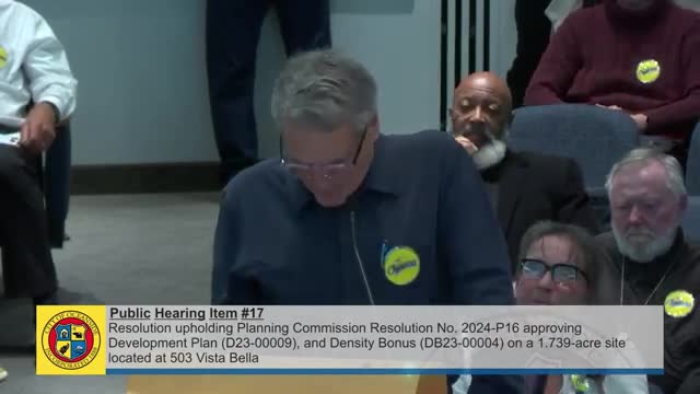 Community rallies against 503 Vista Vela Investors' controversial high-density development proposal