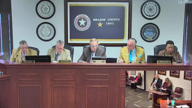 Brazos County Commissioners approve routine appointments, contracts, permits and budget items; executive session yields no action