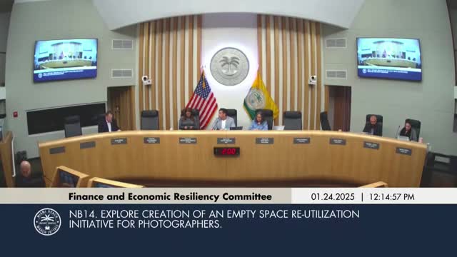 Committee endorses pilot use of vacant city retail for short‑term art/photography pop‑ups; Anchor Shops lease advances