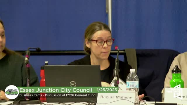 Essex Junction previews FY26 budget with 3% spending rise, new stormwater utility proposal