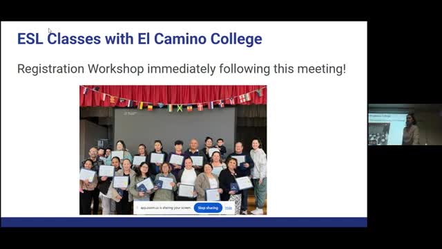 District announces ESL classes, CABE conference participation, library volunteer needs and science curriculum input dates