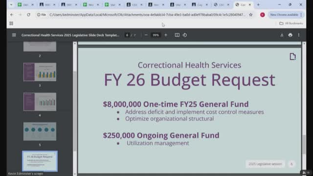DHHS and DCFS present multiple funding requests including foster‑care supports, Baby Watch and legal funding