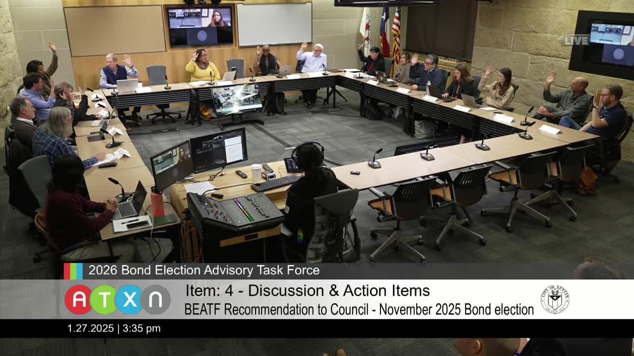 Task force adopts procedural voting rule, tables EIP recommendation and forms engagement workgroup; meeting schedule approved