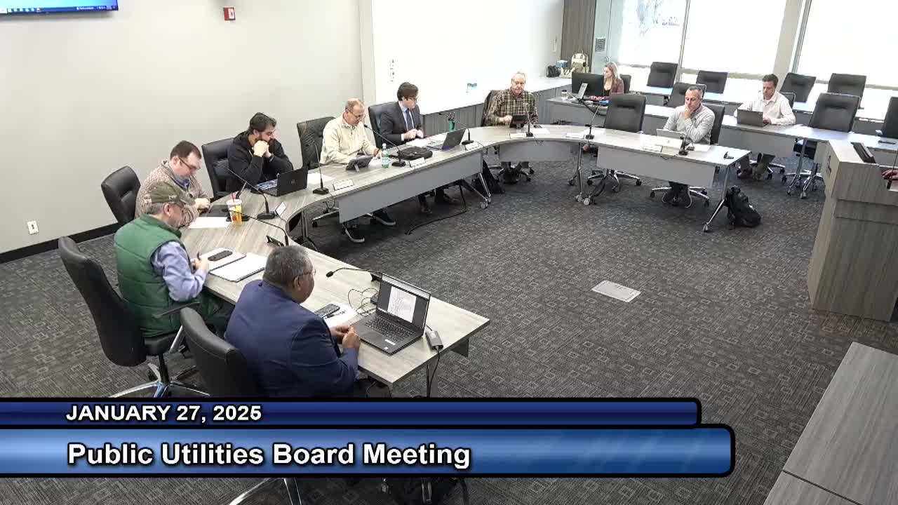 Public Utility Board recommends $19.48M Industrial Power contract for vehicle repair and maintenance services