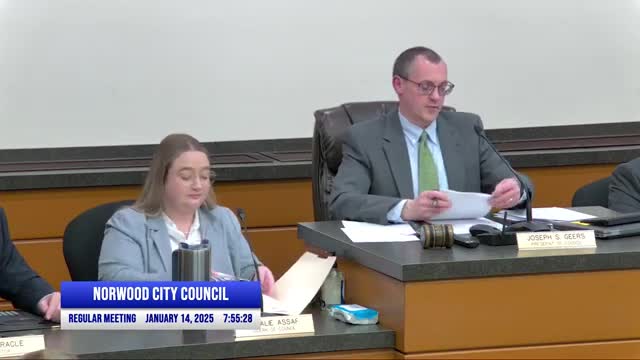 Norwood council approves three-year contract with IAFF Local 445 after executive session; budget concerns voiced