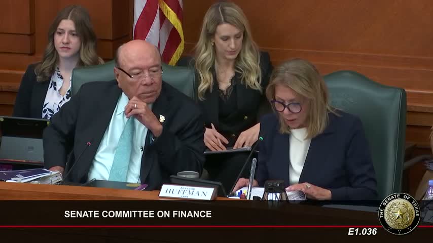 Senate Finance chair unveils Senate Bill 1: $33.29 billion all‑funds base budget with $3 billion new property‑tax relief