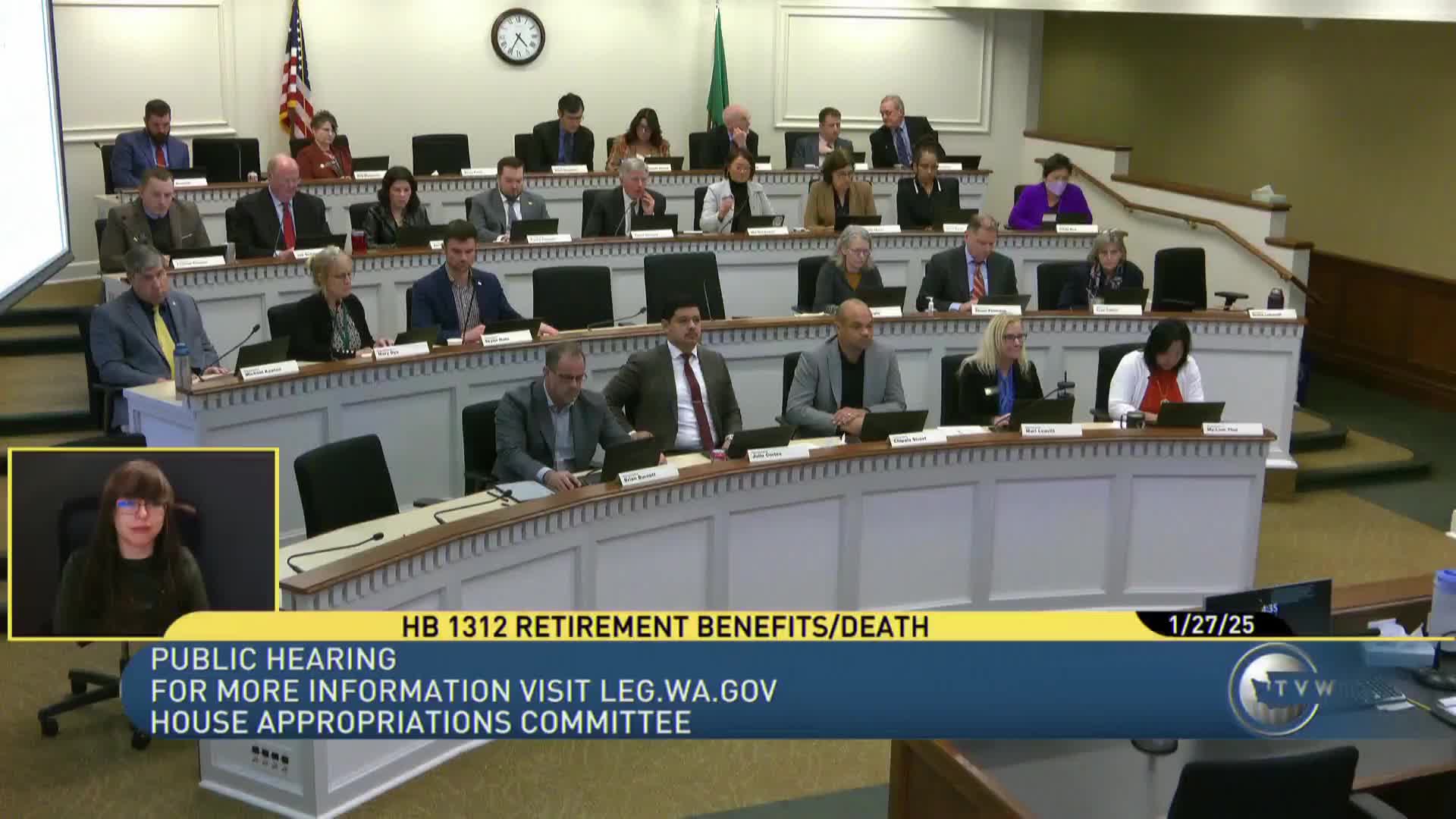 Bill to pay retirees through month of death advances to public hearing, supporters call it compassionate and staff detail fiscal costs