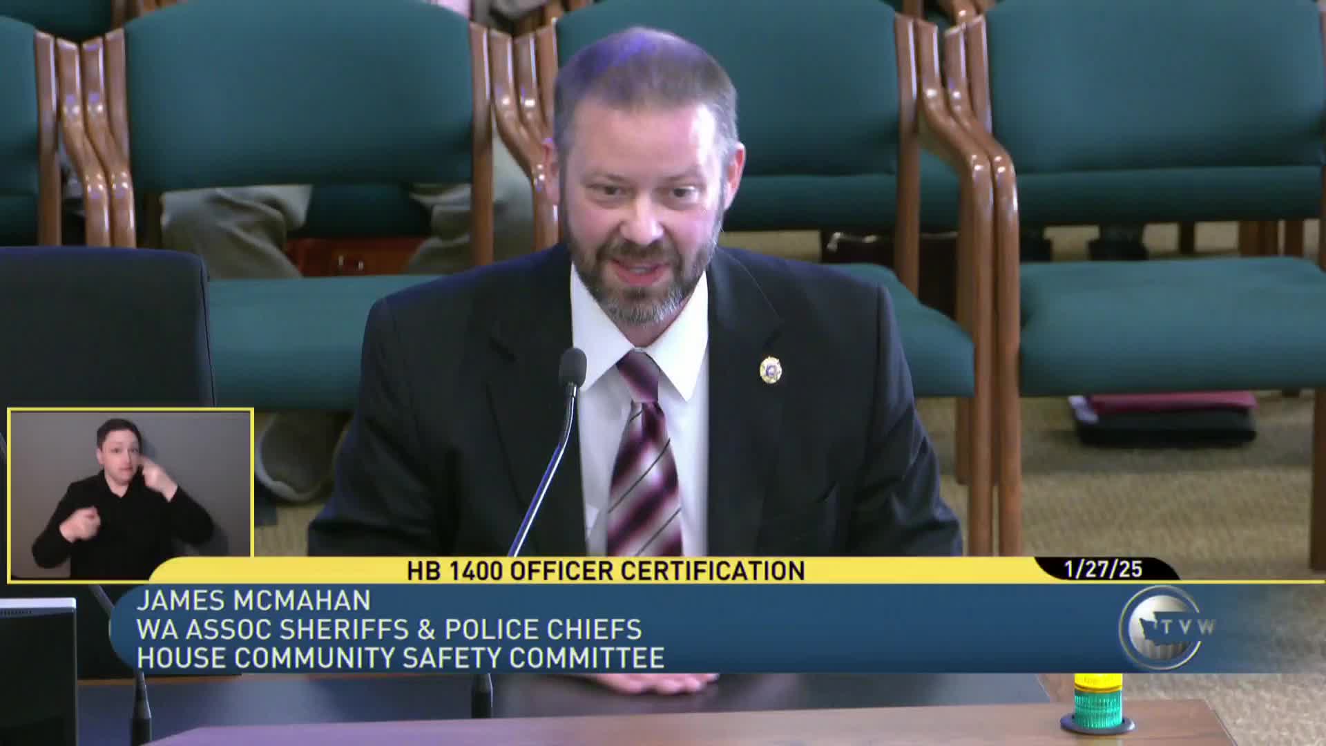 Broad bill to tighten standards for sheriffs, chiefs and volunteers draws robust debate