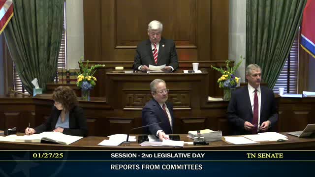 Senate adopts rules committee report and makes temporary rules permanent for 114th General Assembly
