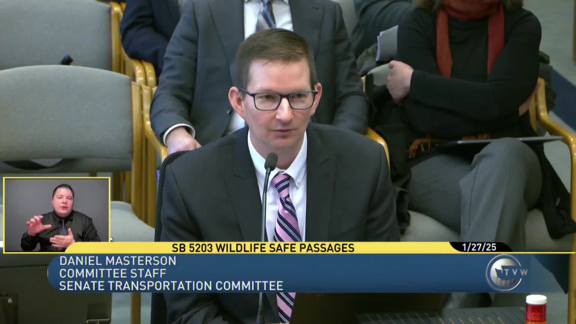 Senate committee hears bill to create wildlife corridor and crossings accounts