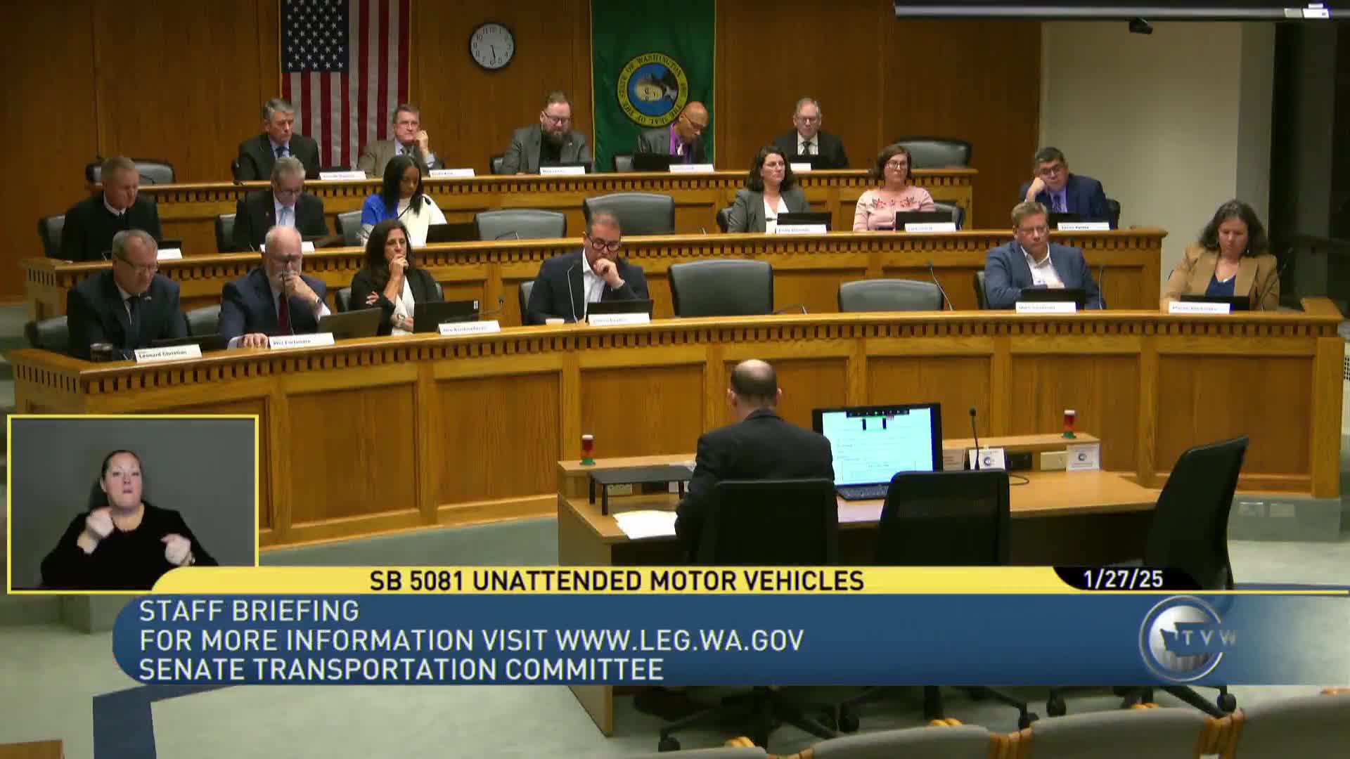 Senate hearing considers allowing remote-started cars to be treated as attended when locked
