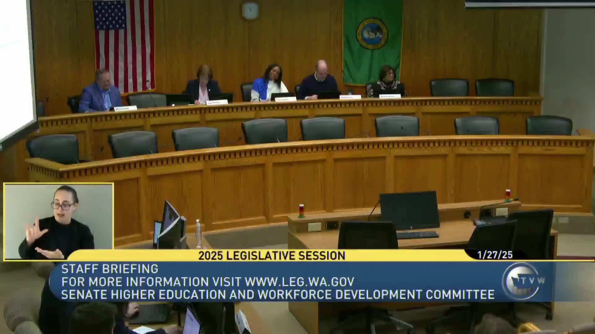 Senate holds public hearing on SB 5321 to expand medication-abortion access at public colleges; testimony sharply divided