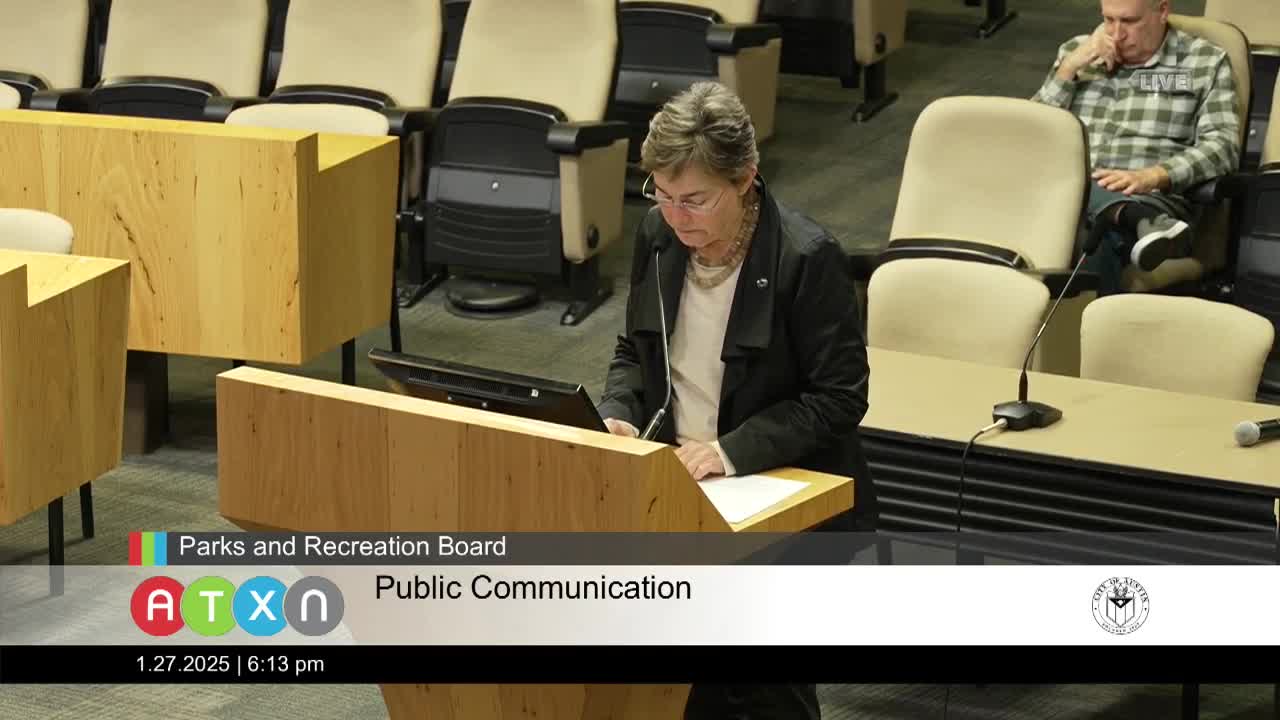Austin residents demand transparency in annual concession report amid concerns over park management