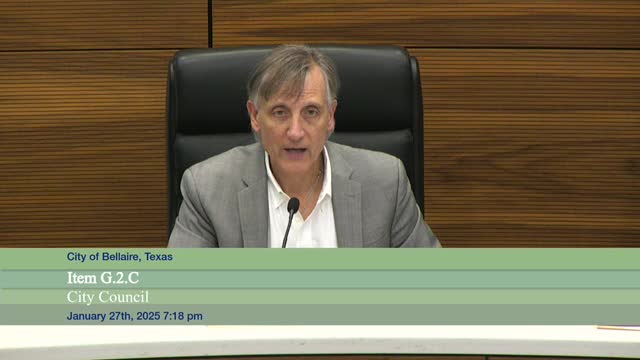 Bellaire council adopts alarm-permit renewals, false-alarm fee schedule and outsources administration