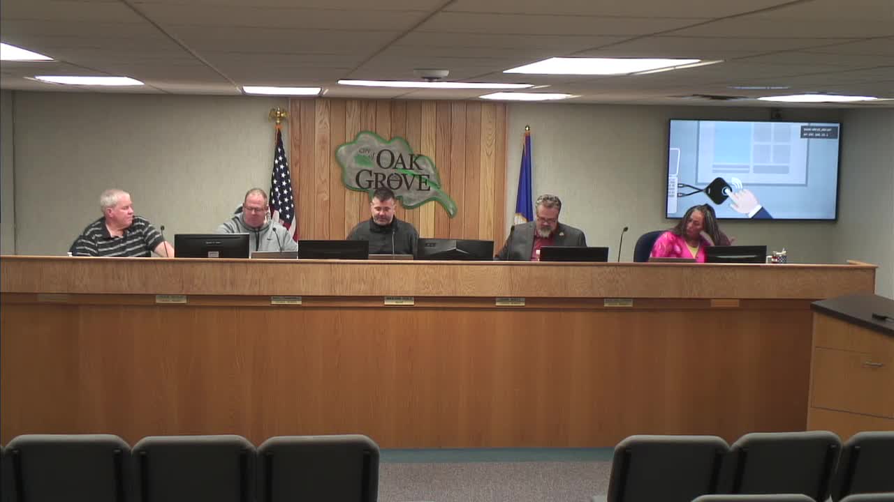 Oak Grove council reviews administrative citation option to speed code enforcement