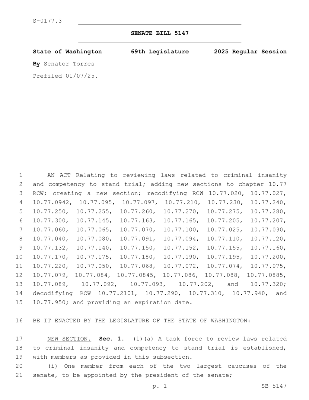 Task force to reform forensic mental health laws for improved patient treatment