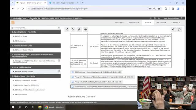 School policy committee debates controversial Policy 720 amid community concerns