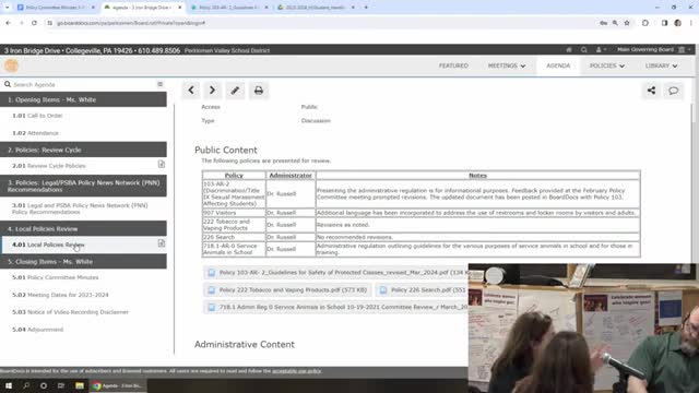 School Board Debates Vaping Concerns Amid Ongoing Bathroom Policy Controversy