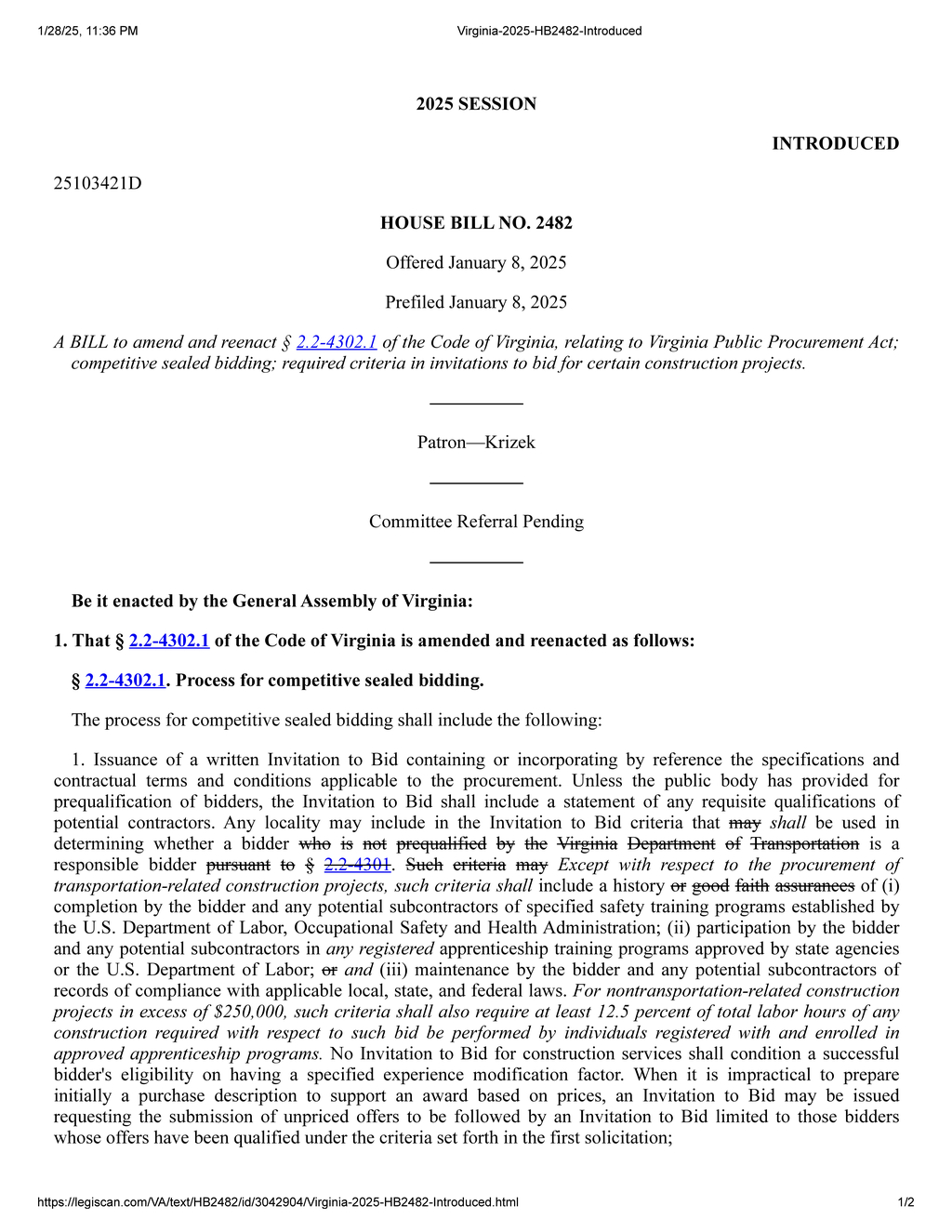 Virginia updates procurement rules to enhance transparency and encourage small business participation