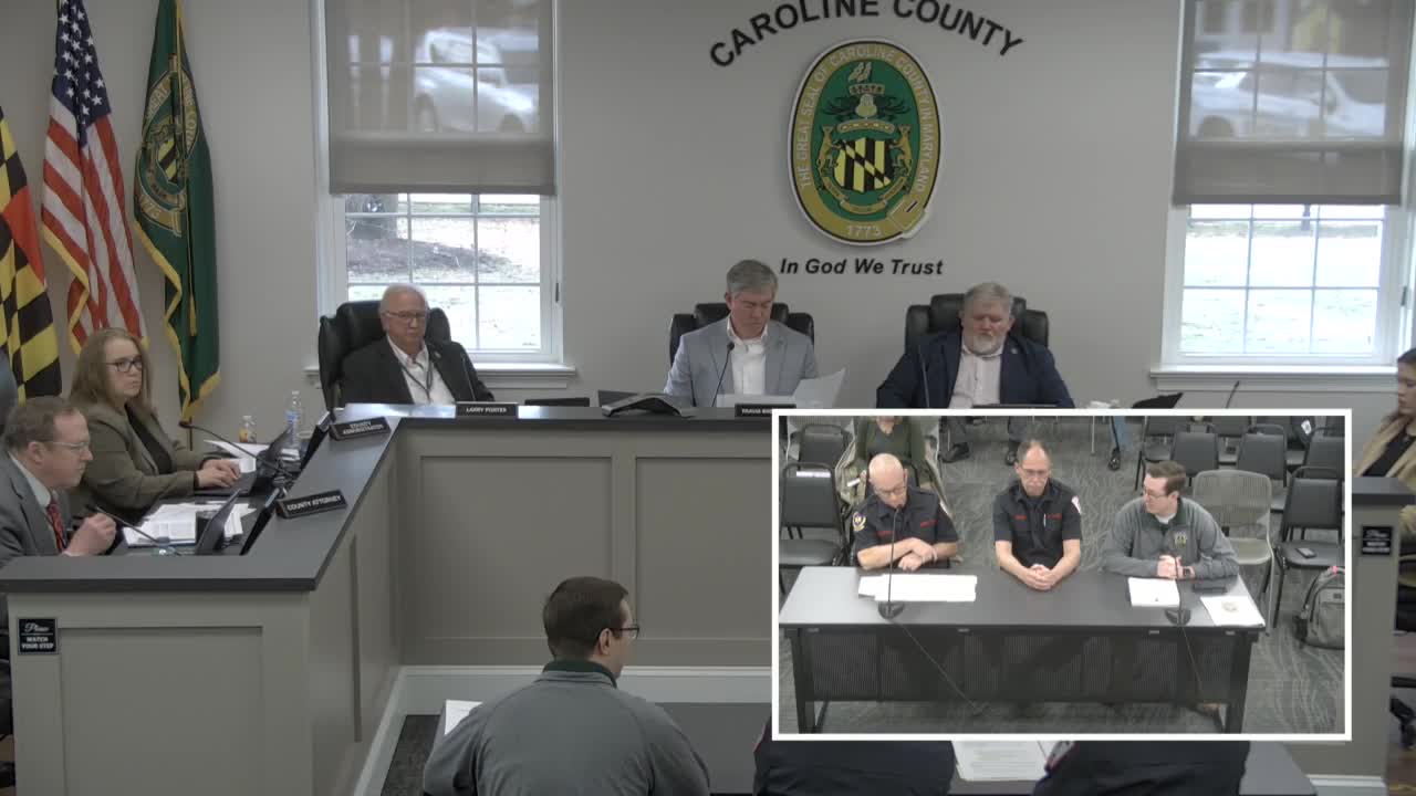 Caroline County staff propose moving State Homeland Security Grant purchases in-house to improve accountability