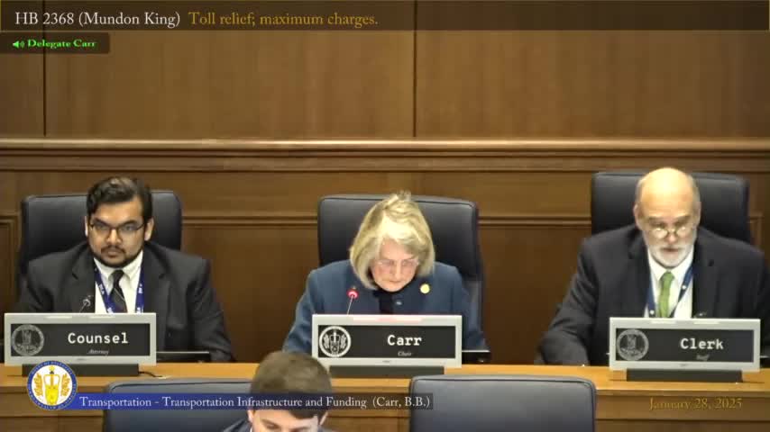 Panel unanimously reports bill adding Central Virginia Transportation Authority to liability protections