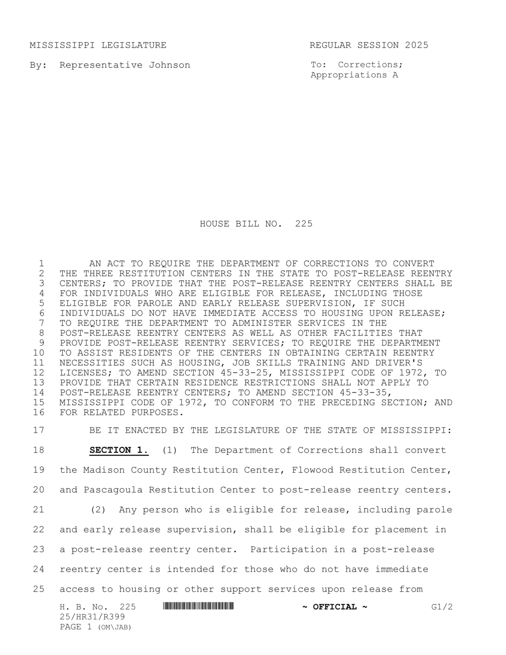 Mississippi legislature mandates sex offenders to provide detailed registration information