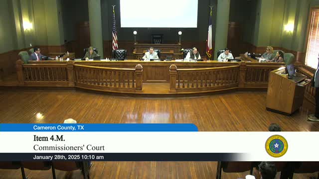 Commissioners set March 1 as early termination date for Cameron County TIRZ No. 1, to pursue interlocal participation with Brownsville