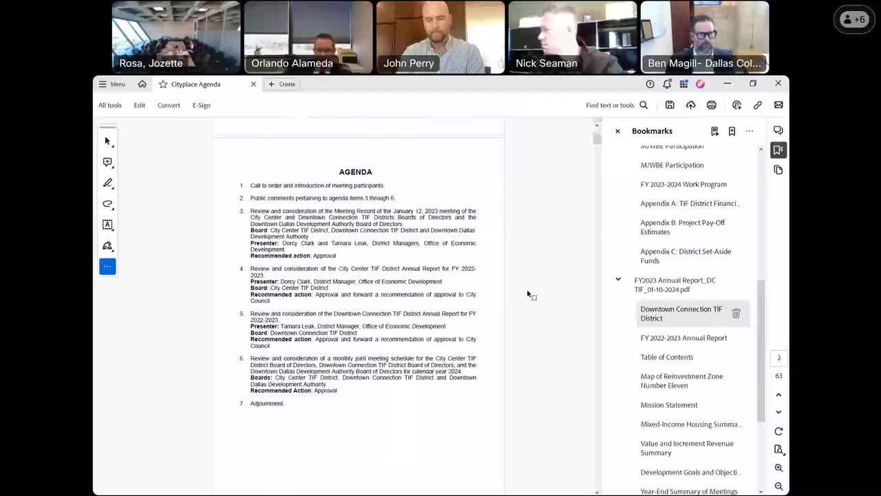 Board approves prior meeting record from Jan. 12, 2023