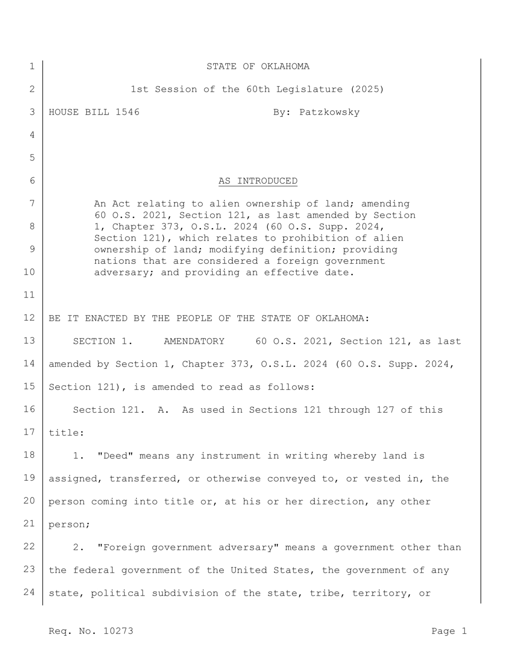 New Oklahoma deed recording rules require notarized affidavits effective November 1