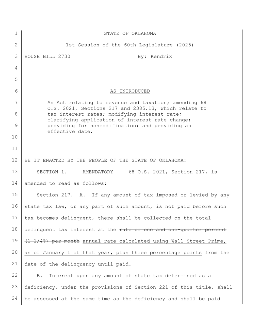 Oklahoma Tax Commission enforces new penalties for delinquent state tax payments