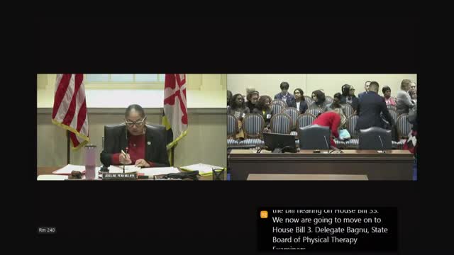 Delegate seeks to add licensed physical therapist assistant to board, switch notices to email in House Bill 3